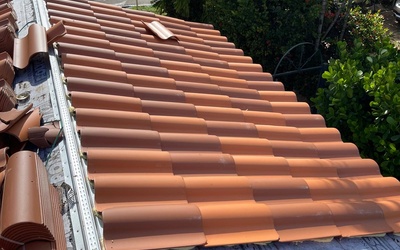 Tile Re-Roofing - Spanish Colonial Architecture Residence