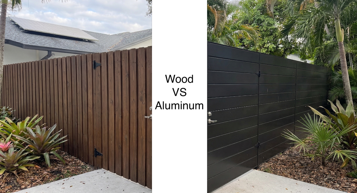 Aluminum vs. Wood Fencing: Which is Best for Your Miami Home?
