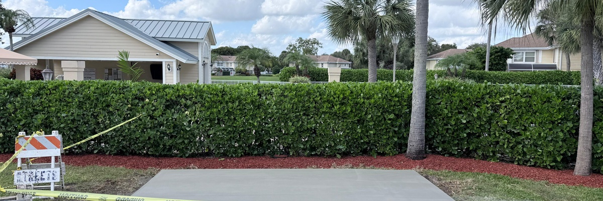 Concrete Pad for Tool Shed