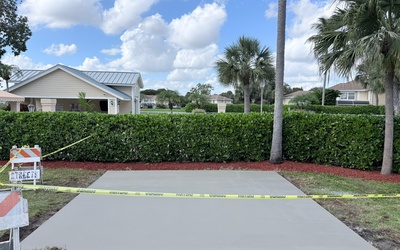 Concrete Pad for Tool Shed